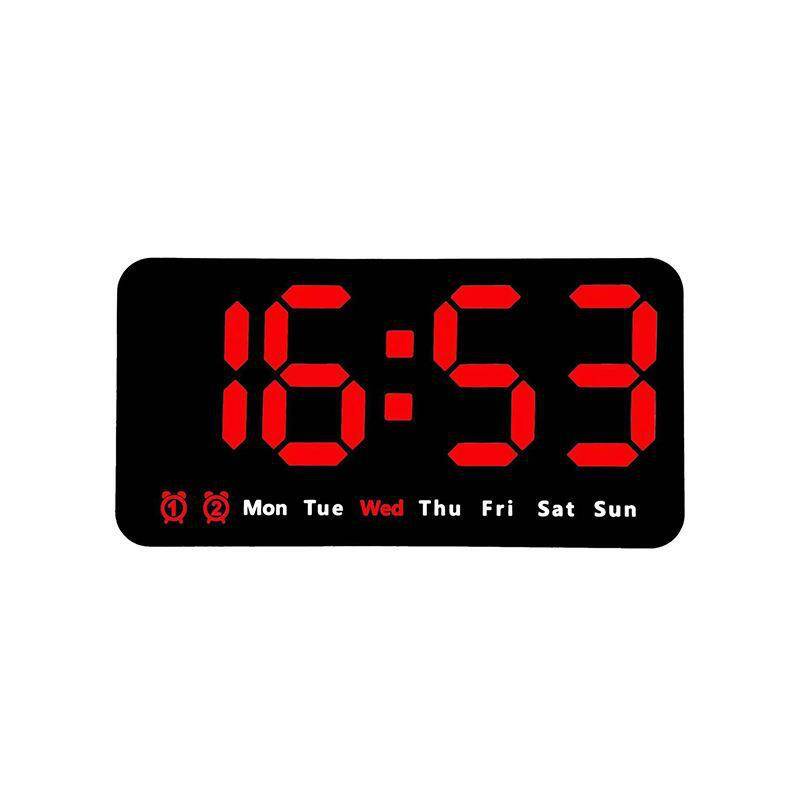 New wall clock, simple, large screen, dual purpose clock, living room clock, temperature multifunctional alarm clock