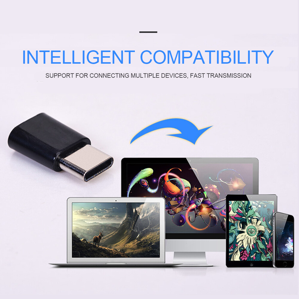 EL Stysle-Bộ Chuyển Đổi Từ Type C Sang Micro USB Bộ Chuyển Đổi TYPE-C Điện Thoại Thông Minh Android Bộ Chia Tách Tương Thích Truyền Dữ Liệu Sạc Cho Điện Thoại