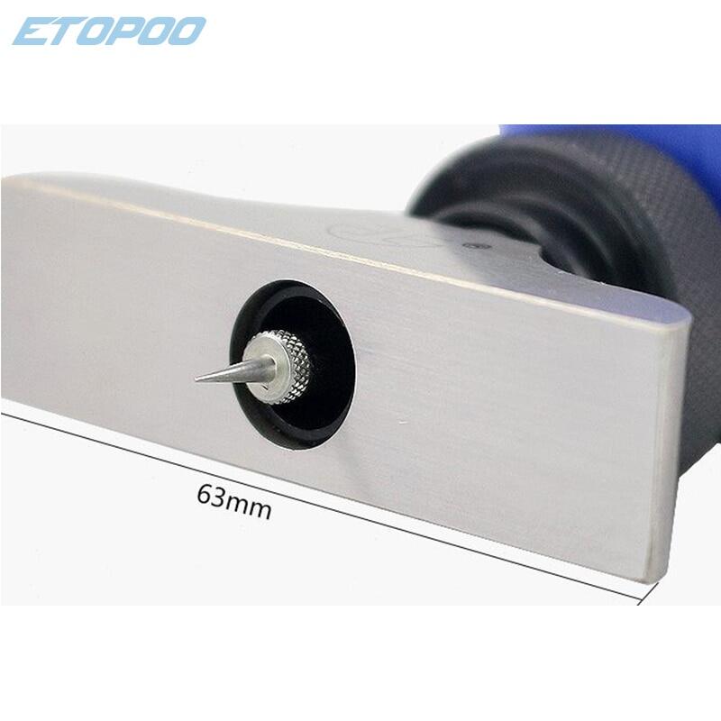 12.7Mm/25.4Mm Digital Depth Gauge Electronic Depth Gauge Depth Dial Indicator, Micrometer Depth Gauge 0-30Mm Round Tip Probe