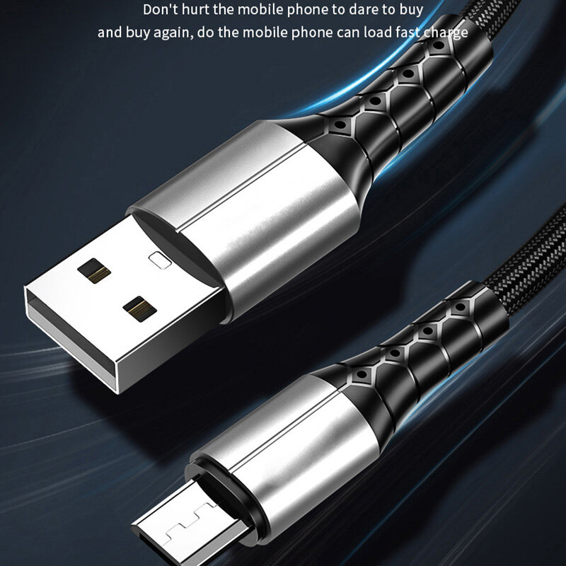 Cáp Dữ Liệu Nylon Loại C Sạc Nhanh 5A USB C Cho Xiaomi 11 Pro Huawei Dây Sạc Nhanh Micro USB Cáp Điện Thoại Cho Samsung