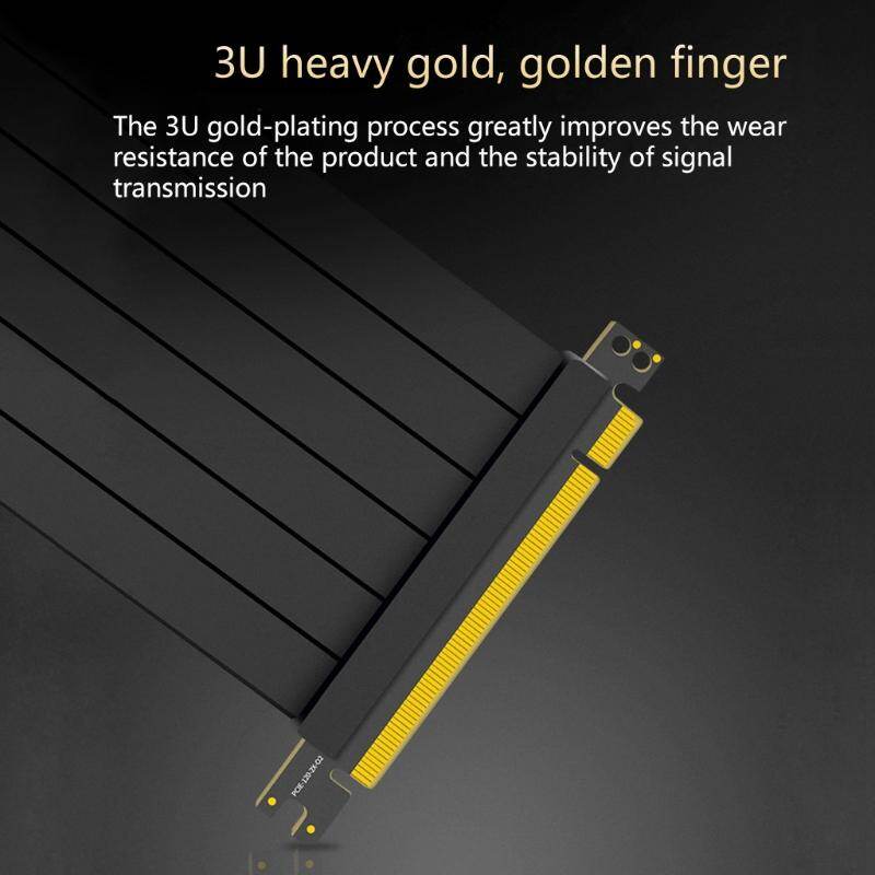 Full Speed 3.0 PCIE X16 Riser Cable Graphics Card Extension Cable PCI Express Riser Shielded Extender with antijam for GPU Vertical