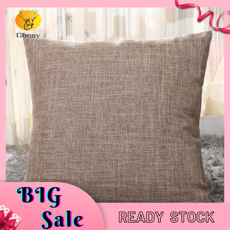 Square Pillow Case Modern Simple Solid Color Throw Pillow Cover Home Decorative Pillowcase (40 X 40cm)