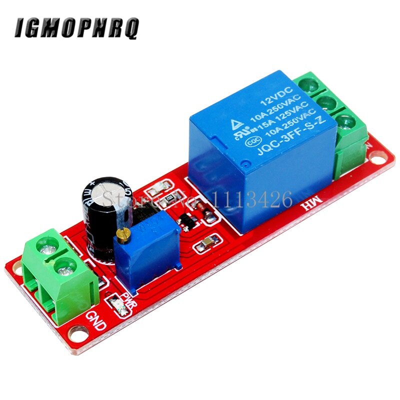 Ne555 0~10s adjustable module dc 12v delay relay shield timer switch