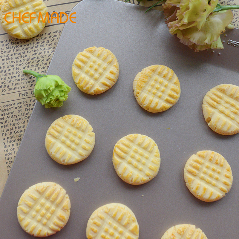 Chefmade Không Dính Khay Nướng Bánh Nhỏ Không Vành Khay Nướng Bánh Nhỏ Dụng Cụ Làm Bánh Quy Vàng Sâm Banh Đa Chức Năng