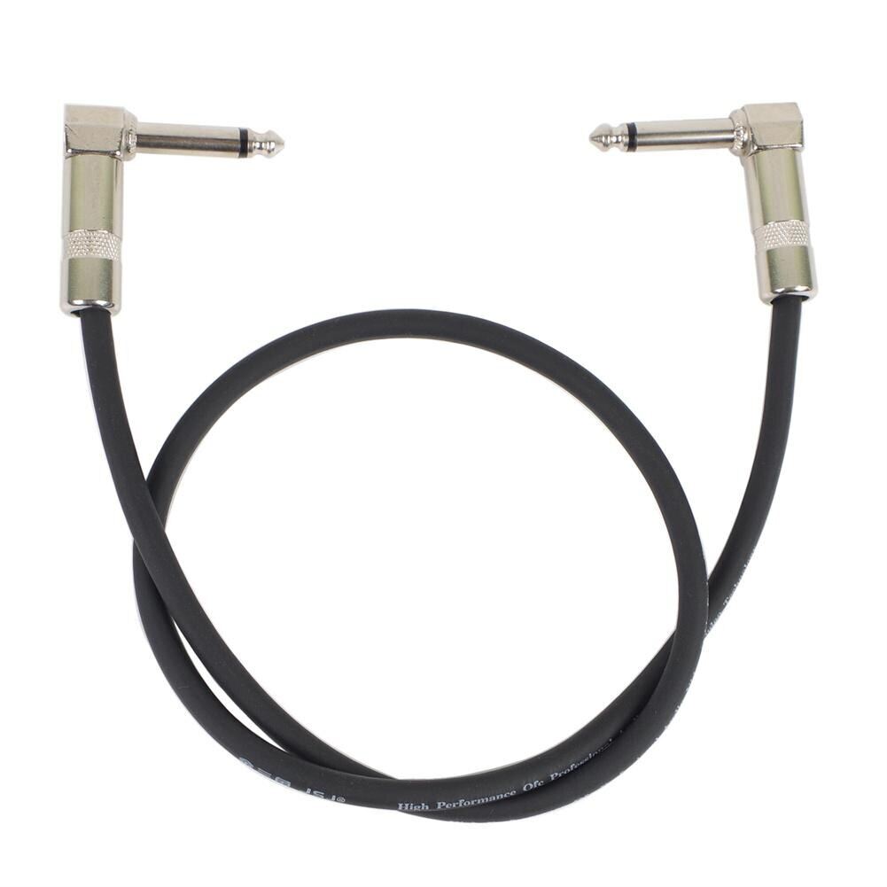 60Cm Length Guitar Effects Pedal Cable Connector 6.35 Plug Wire Adapter Line Round Head Dropship