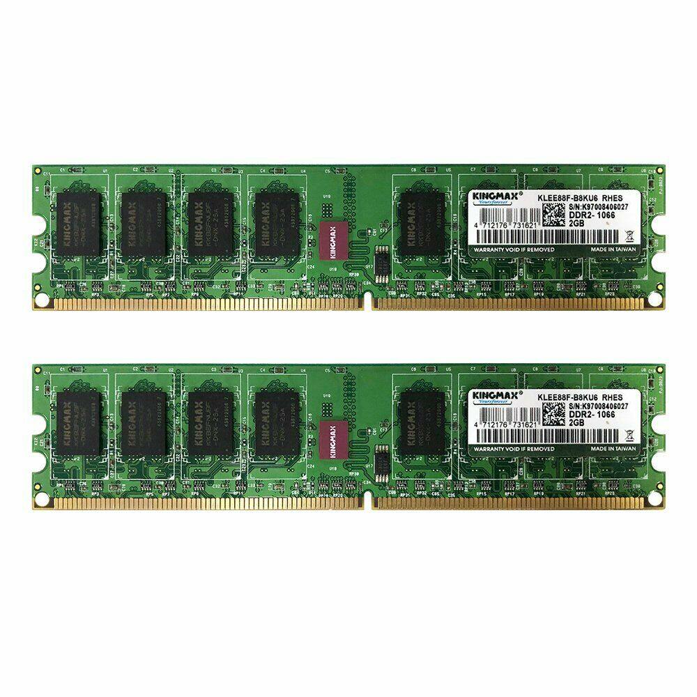 <Used> Ready Stock 4GB 2x 2GB DDR2 1066MHz PC2-8500U 240Pin