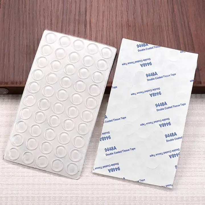 50 Self Adhesive Silicone Rubber Cabinet Door Pad Bumper Stop Damper Cushion Lazada