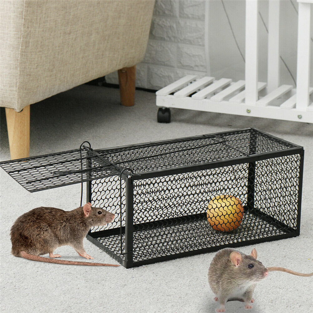 Rat Mouse Trap Catcher Humane Live Reusable Pest Rodent Mice Vermin Bait Cage