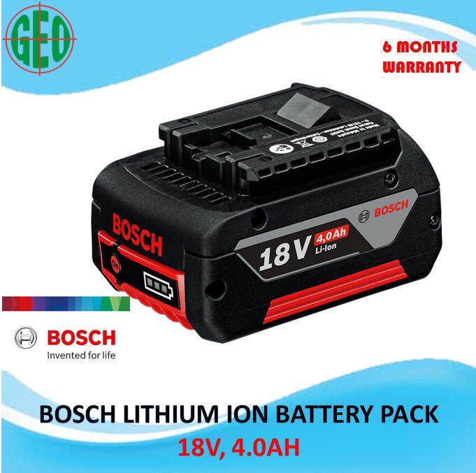 Bosch 18v best sale 4.0 ah battery