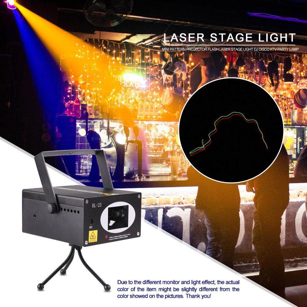 Mini Hoa Văn Máy Chiếu Đèn Flash Laser Pha DJ Disco KTV Đảng Đèn