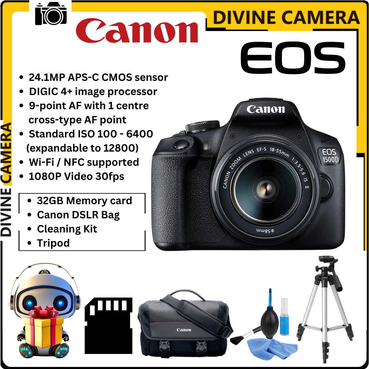 CANON EOS 1500D EF-S18-55mm IS II (Warranty By Canon Malaysia