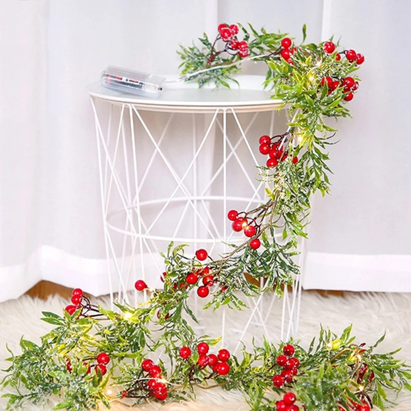 LED Pine Needle String Light Pine Cones Copper Wire Lights 2M 20LEDs Battery-powered Fairy Light Christmas Day Window Decoration