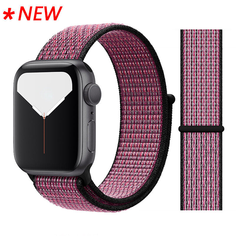 50 Colors Band for Apple Watch Series 3/2/1 38MM 42MM Nylon Soft Breathable Strap Band Sport Loop for Apple Watch Ultra Series 9/8/76/SE/5/4 40MM 44MM 41mm 45mm 49mm
