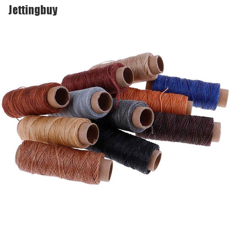 [Jettingbuy] 50 M/cuộn Chỉ Sáp Phẳng Khâu Da Dây Sáp Thủ Công 150D