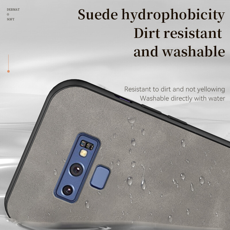 Cho Samsung Galaxy Note 9 trường hợp Samsung note9 TPU mềm mờ chống Sốc Ốp điện thoại kết cấu da Bìa
