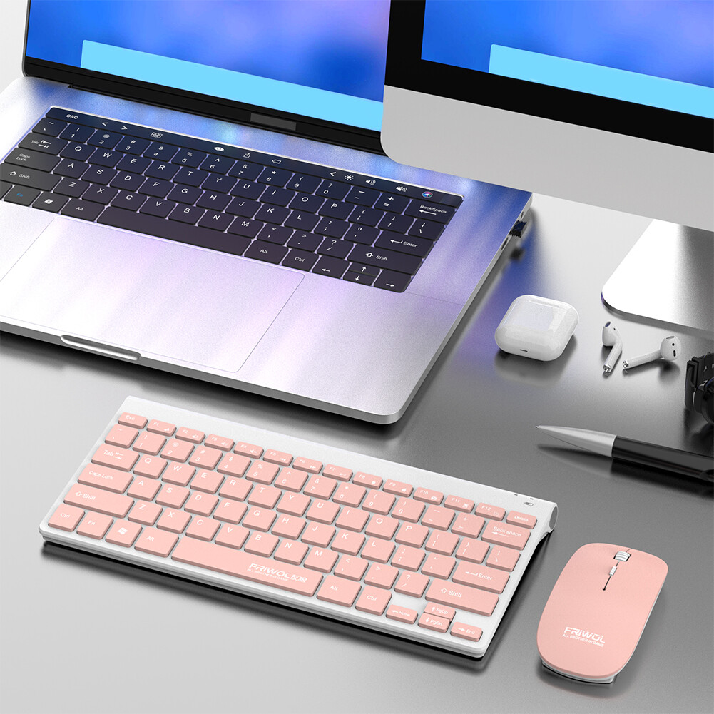 Combo Chuột phím Bàn phím bluetooth không dây Ba chế độ im lặng kích thước đầy đủ bàn phím cho máy tính xách tay máy tính xách tay Máy tính để bàn máy tính bảng