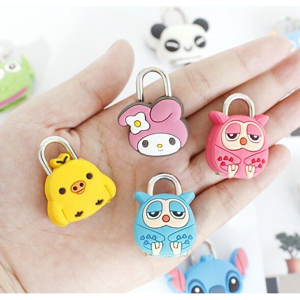 Ổ khoá mini hình thú xinh xắn - văn phòng phẩm độc đáo
