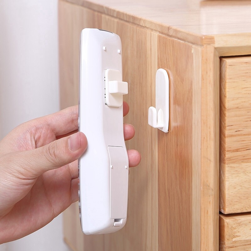 YESPERY Cái/bộ Cái Móc Nhựa Bộ Móc Kéo Dính Móc Treo Tường Điều Khiển Từ Xa Tiện Dụng TV Điều Khiển Không Khí