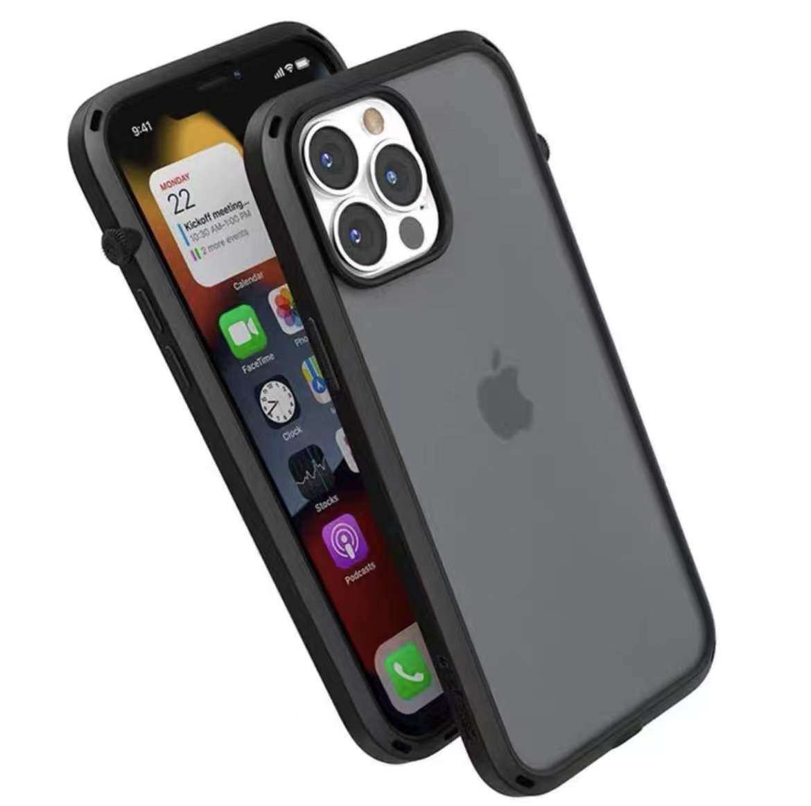 Catalyst IPhone 13 pro max 13 pro iphone 13  iphone 12 pro max iphone 11 pro max with Clear matte Back Case Transparent Cover phone case