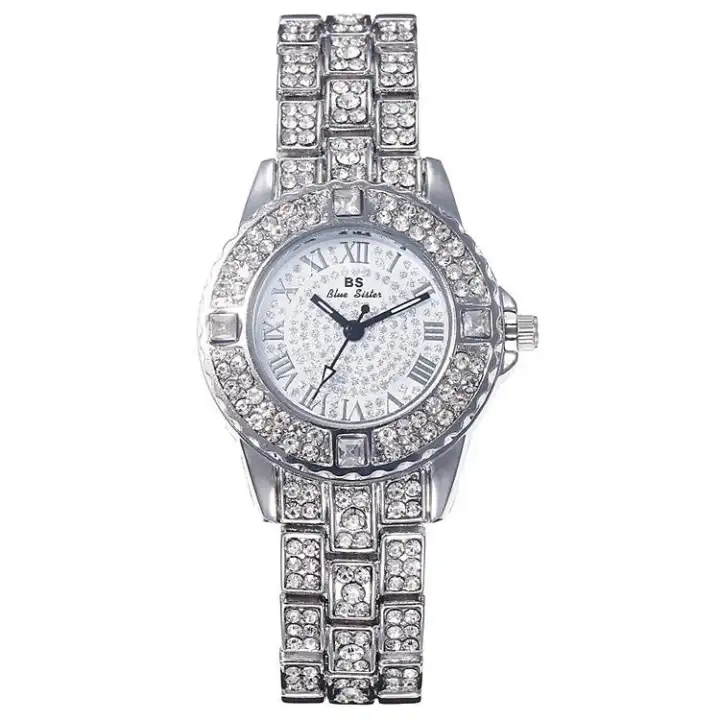 watch with diamond face