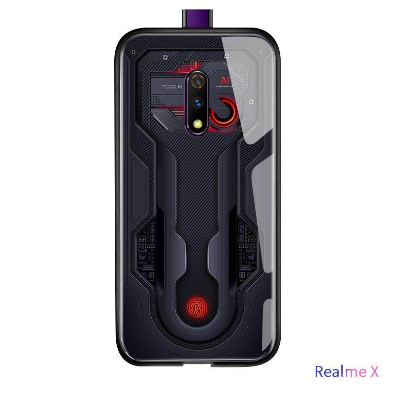 For Realme X OPPO K3 Technology Circuit Board Explorer Exploration Theme Version Case Tempered Glass Back Cover Casing
