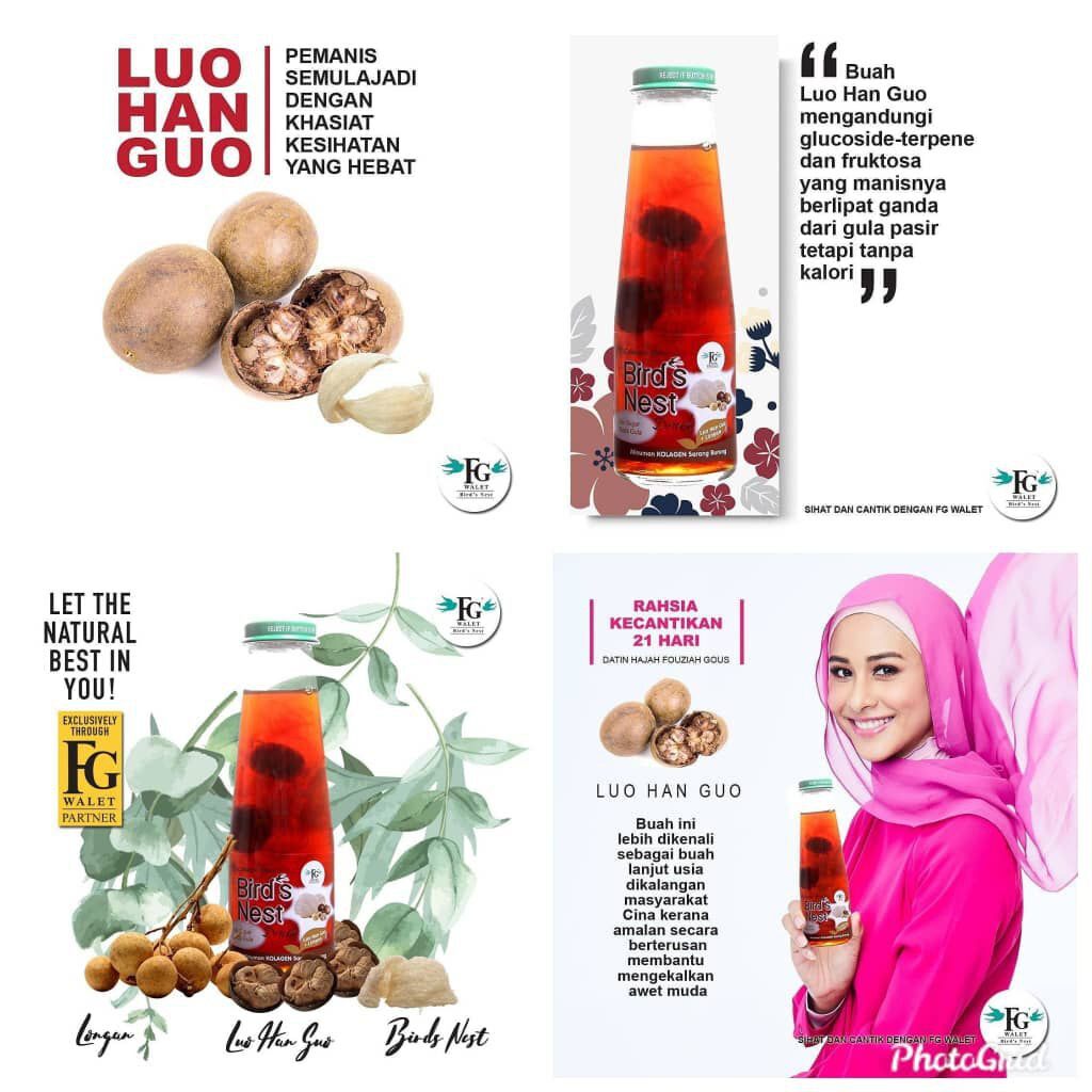 FG Walet Bird Nest plus Collagen Drink Lazada