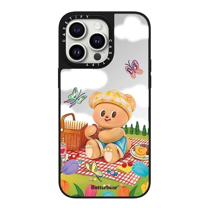 Butterbear CASETiFY 16pro ケース Original CASETiFY Butterbear Mirror Case with Magsafe for iPhone