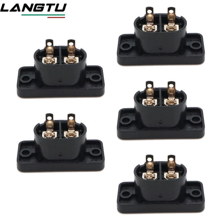 Langtu 5pcs power socket ac solid pin charging socket 8 suffix socket ac socket
