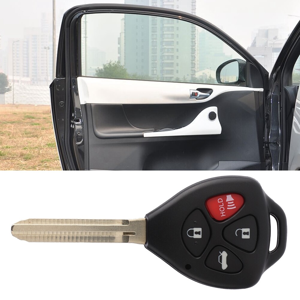 2Pcs 4 Buttons Car Remote Key Shell ABS Key Fob Case Shell Cover For 4-Runner