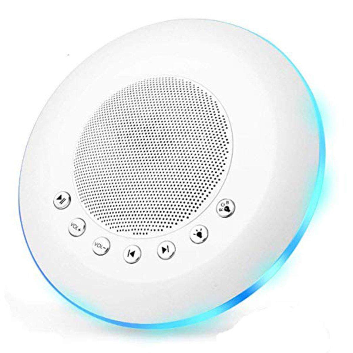 Hot Sale White Noise Machine LED Soft Night Light Colorful Ambient Light USB Portable Sound Machine For Kids HiFi Nature Sounds