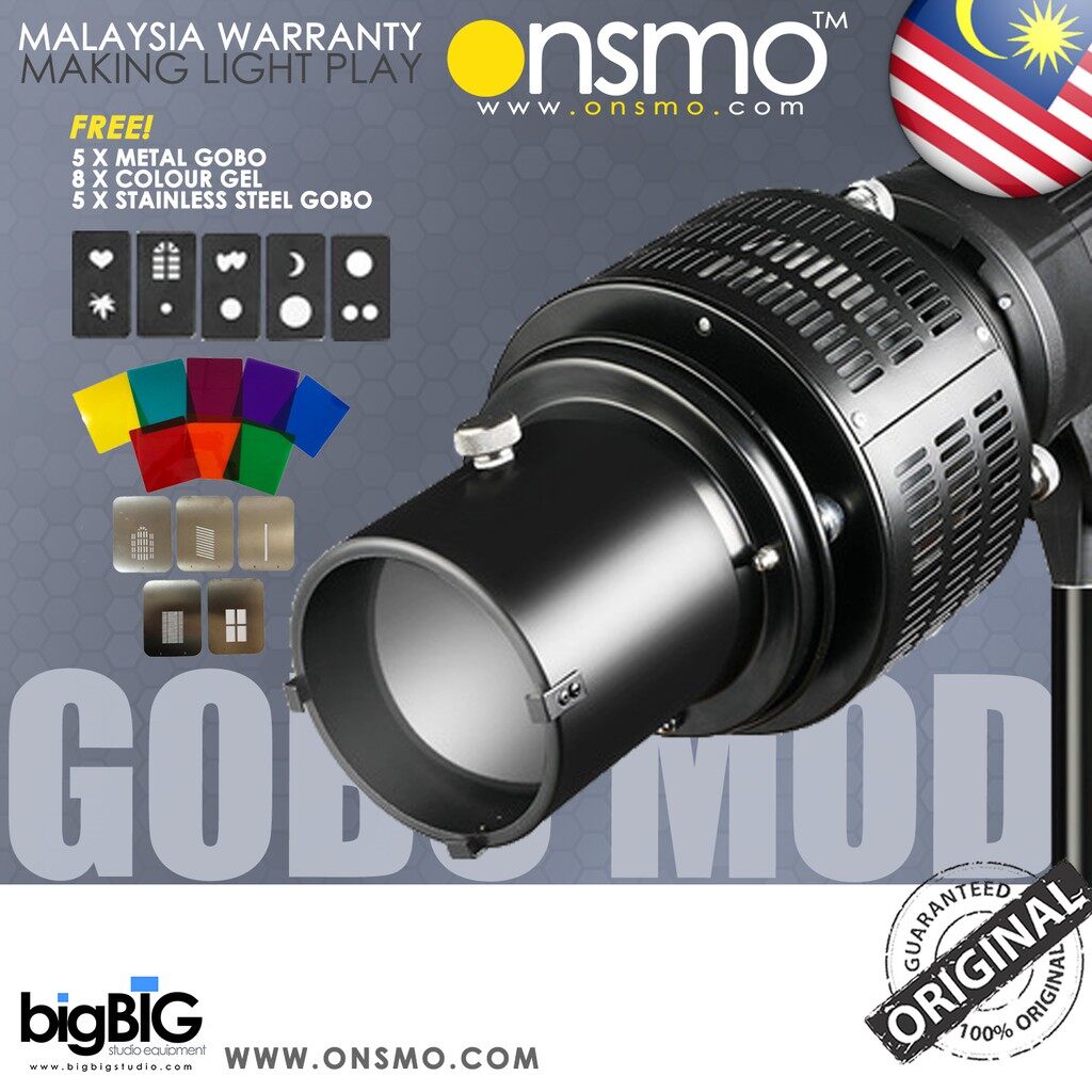 Onsmo Gobo Mod Optical Snoot for Gobo Photography with Special Light