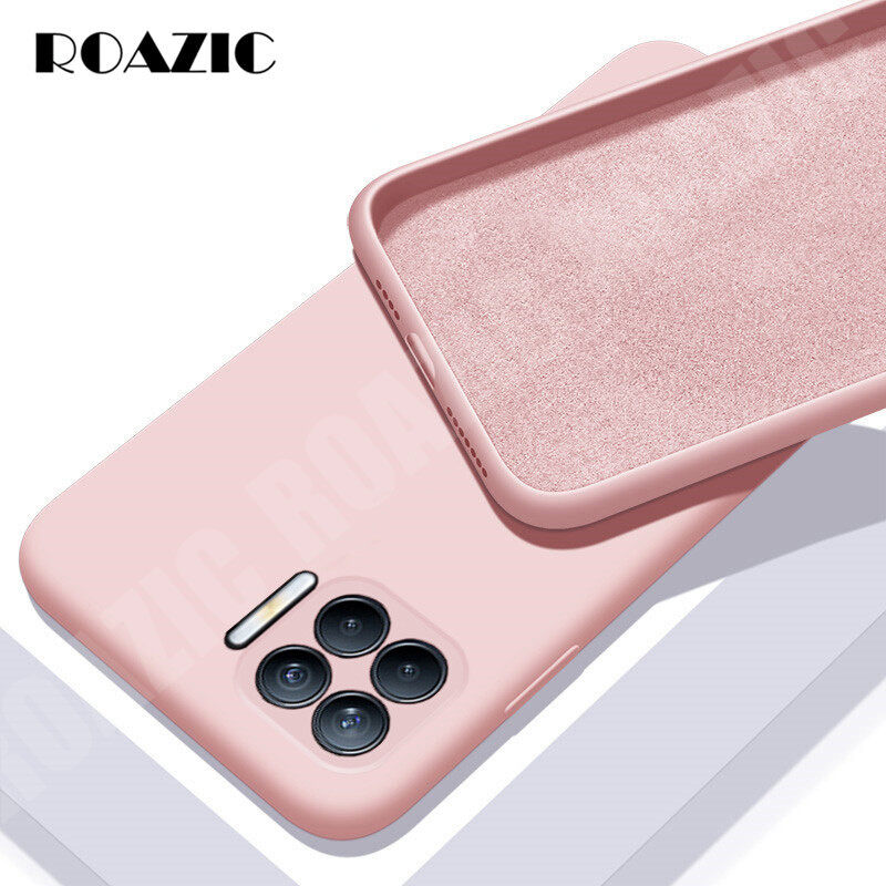 ROAZIC For OPPO A93 4G Case Soft Liquid Silicone Phone Casing Camera Protection Shockproof Luxury Cover
