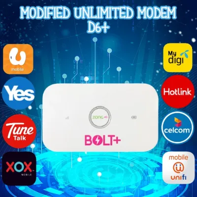Pocket Portable Modem D6+ WiFi 4G LTE Modified Un-limited Hotspot Support All Telco