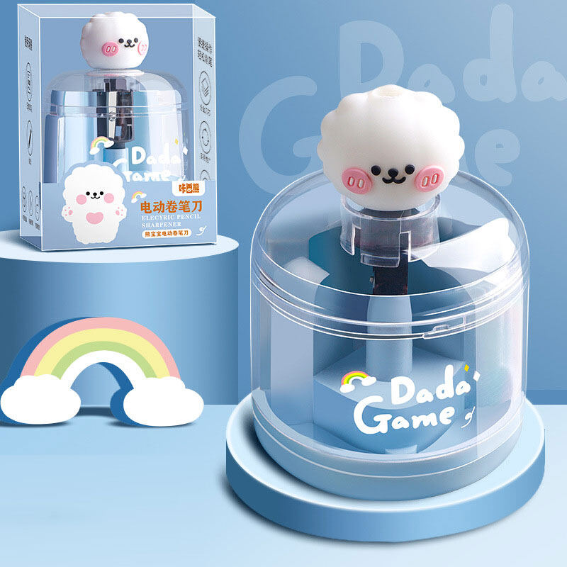 KS pencil sharpener bear shape cute automatic sharpener electric pencil cutter for children elementary school students fully automatic