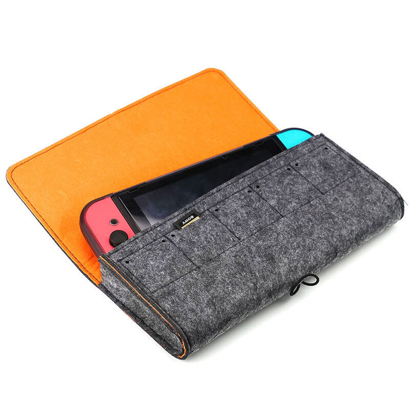 VAORLO Túi Đựng Nintendo Switch Cầm Tay Mới, Túi Bảo Vệ Máy Chủ Vỏ Mềm Bằng Nỉ