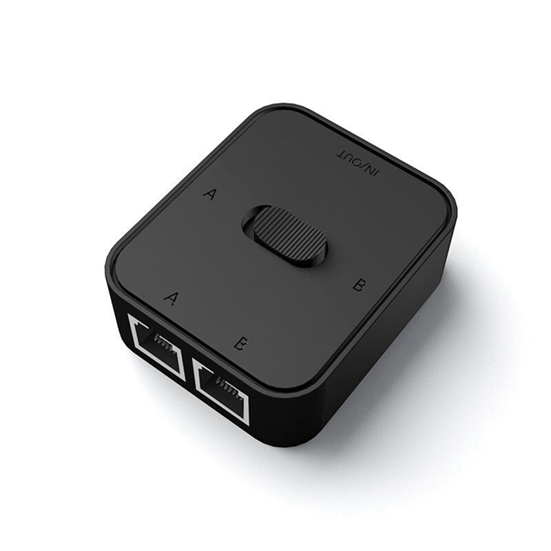2 port rj45 lan cat6 network switch selector 1000mbps 2 in 1 out/1 in 2 out internal external network switcher splitter