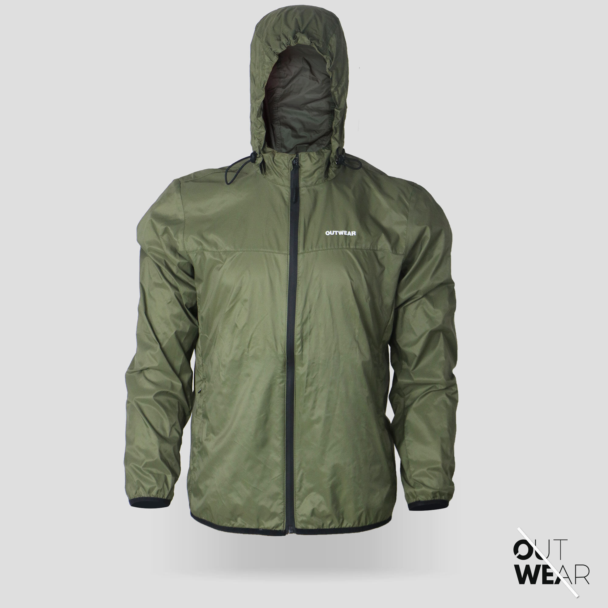 Windbreaker Travel Jacket with Portable 