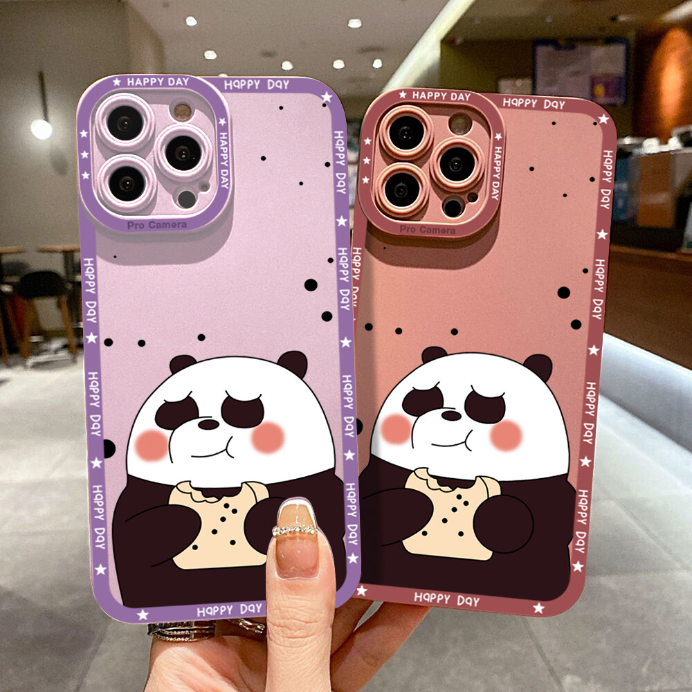 Jinsouwe Phone Case Casing For Xiaomi Redmi Note 9 ,Note 9S ,Note9 Pro ,Note 8 ,Note8 Pro ,Note 7 ,Note7 Pro Case For Boys Girls Cartoon Panda Bear Case Soft Rubber Back Cover