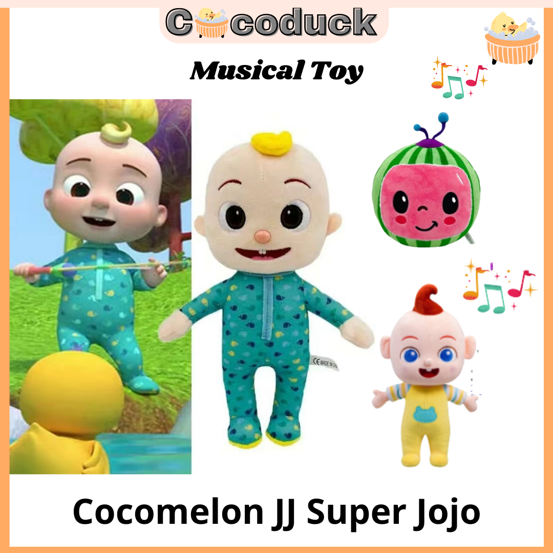 Musical- Ready Stock】 Cocomelon JJ super Jojo Music Toys Soft Melon Baby  Cartoon Plush Stuffed Toy | Lazada