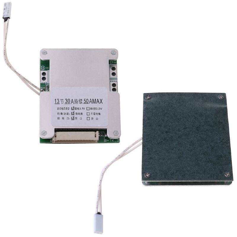 1pc BMS 13S 48V 50A 18650 Li-ion Lithium Battery Pack Protection Equalizer Board PCB
