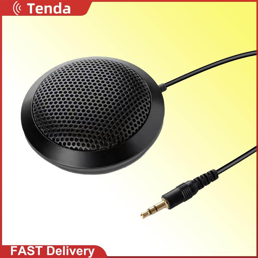 Desktop USB/3.5mm Conference Microphone 360 Omnidirectional Pickup Computer Condenser Mic Plug-and-Play for Laptop PC/Sound Card/SLR