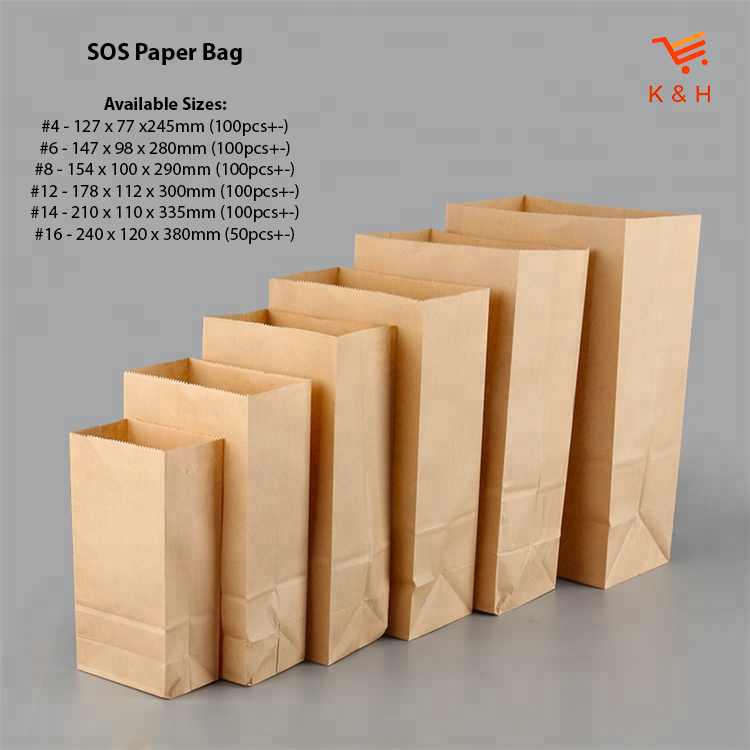 extra large kraft paper bolsas