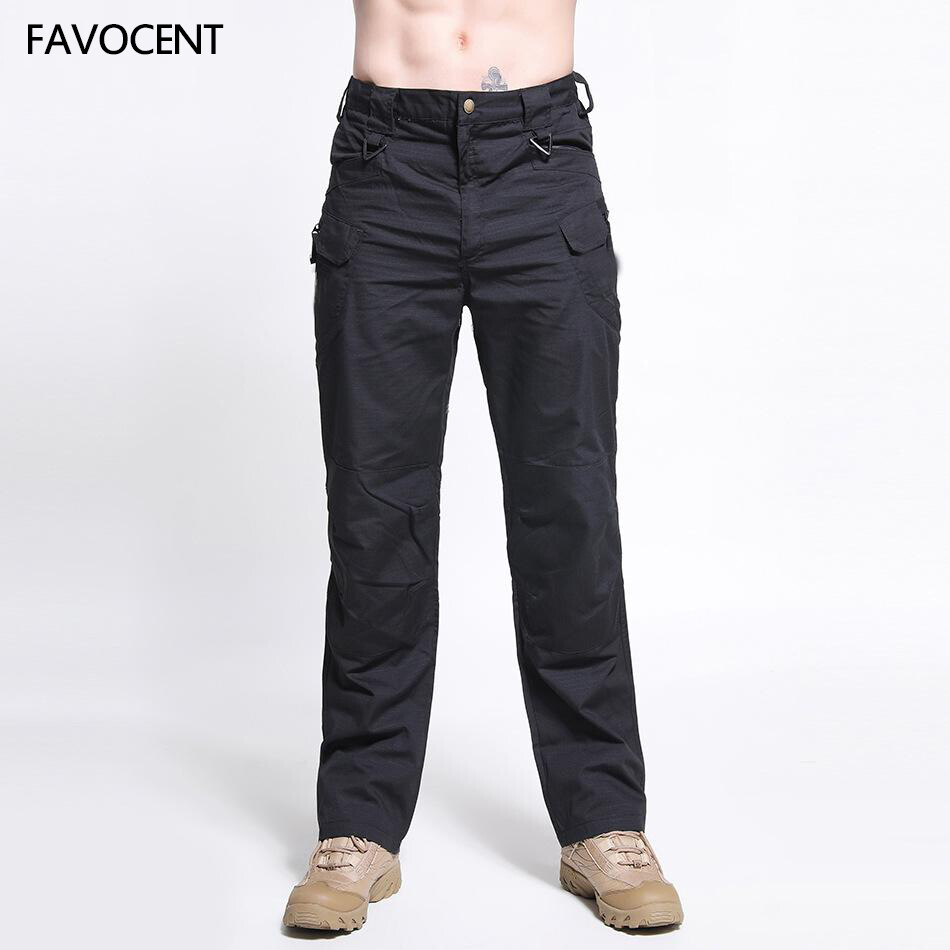 FAVOCENT Mens Military Tactical Pants Male Straight Multi Pocket Cargo Pants Men Wind Proof Clothing Urban Outdoor Trousers IX7