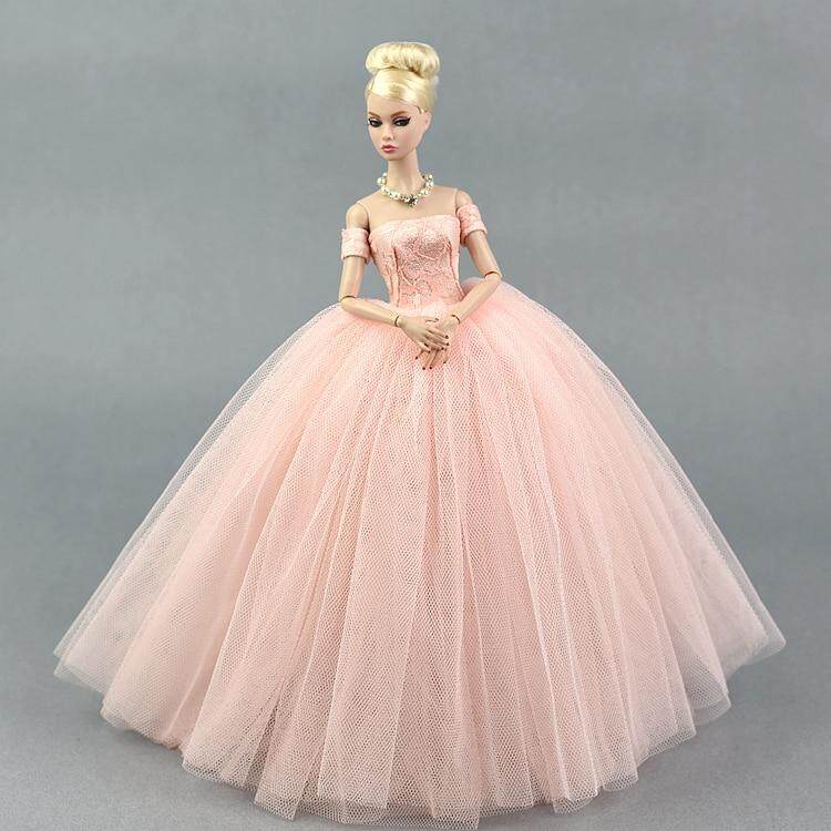 Fashion Lace Cheongsam Long Dress for 1//6 Doll Changing Accessory White