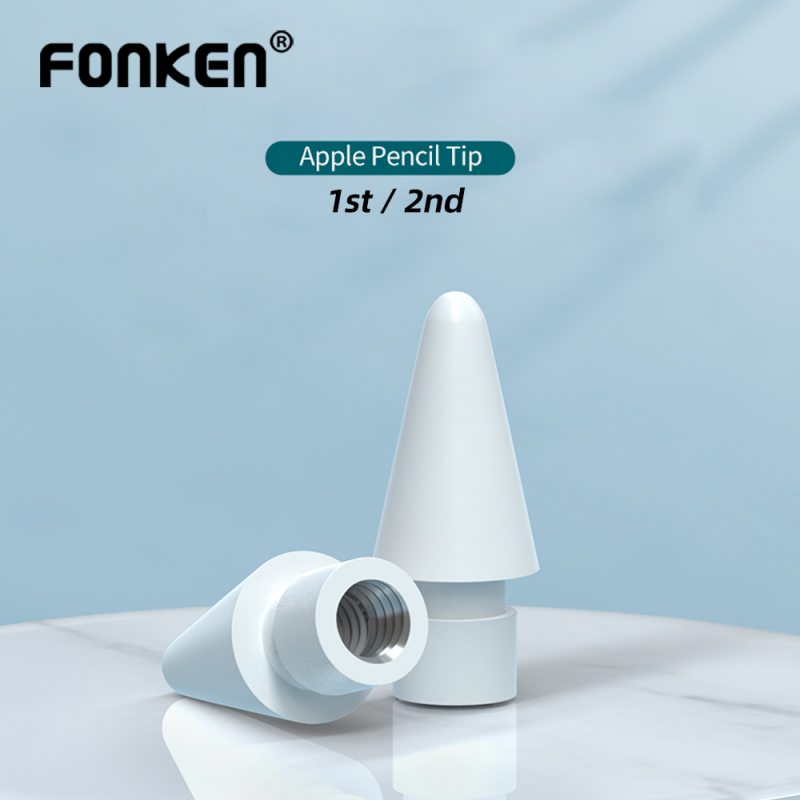 Fonken Replacement Tip for Apple Pencil Gen 1/2 iPad Stylus Pen Nib Clear Stylus Replacement Pen Tip Stylus Pen ipad Accessories