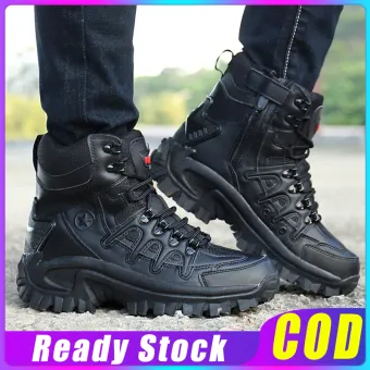 black mens tactical boots