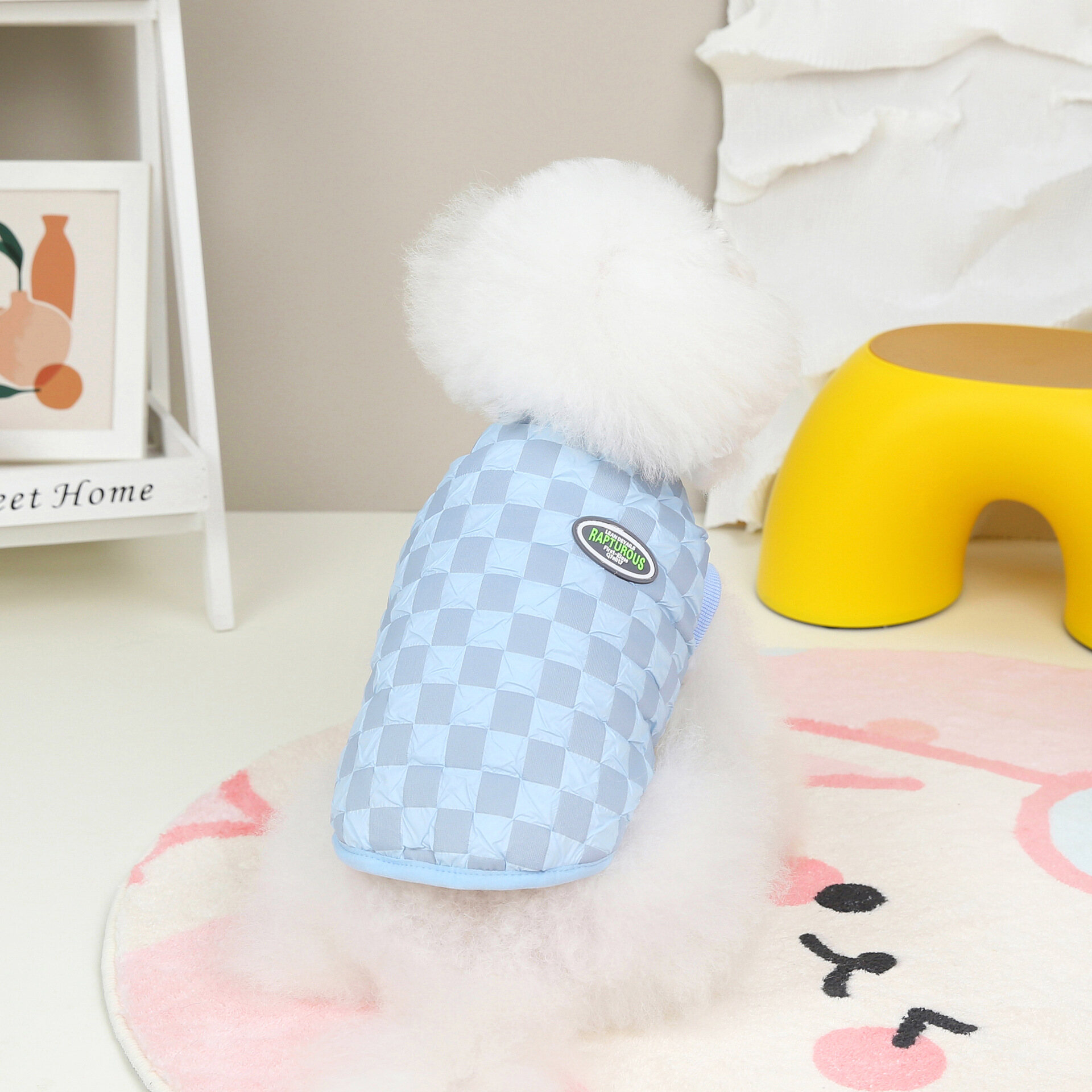 DY Loving Korean Street Style Pet Checkerboard Vest Fresh Dog Velvet dy-loving-korean-street-style-pet-checkerboard-vest-fresh-dog-velvet