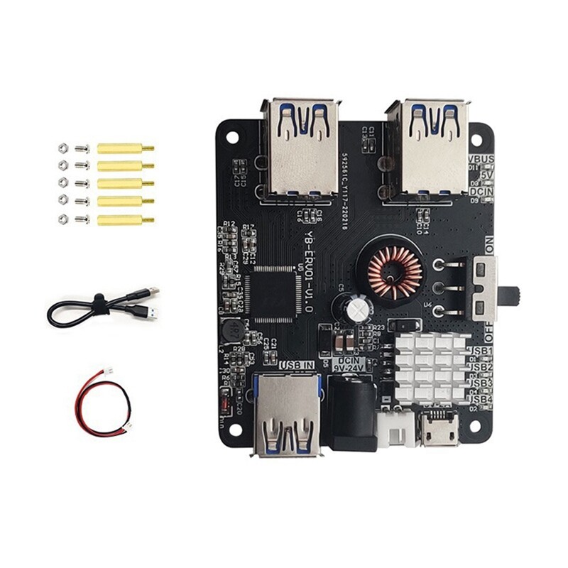 USB3.0 HUB Expansion Board for Raspberry Pi JETSON NANO ROS Robot Car ...