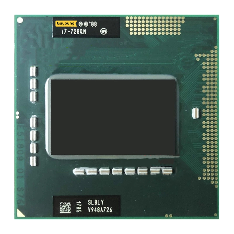 Core i7-720qm i7 720qm slbly 1.6 ghz used quad-core eight-thread cpu processor 6w 45w socket g1 / rpga988a