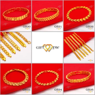 Pos Dari KL-Jewelry GB30 Gelang Tangan Salut Emas Korea/Rantai Tangan Emas Korea/Gold Bracelet/Gold Plated/Rantai Tangan